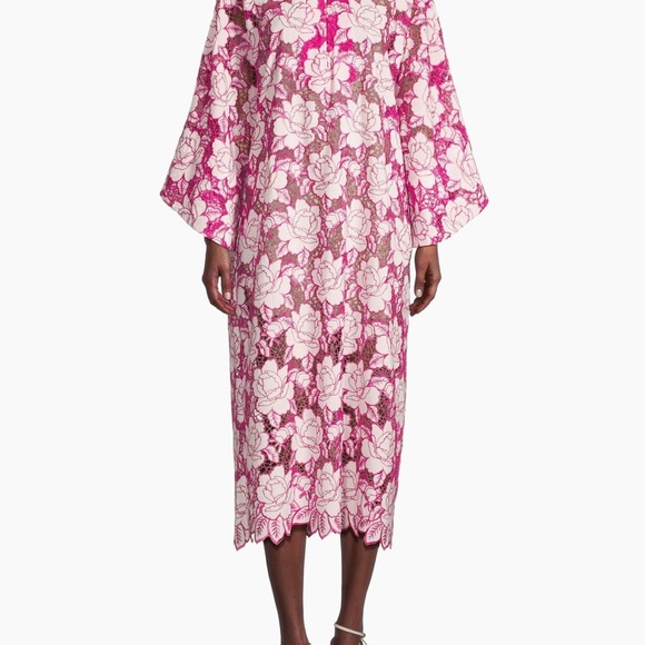 La Vie Style house floral lace caftan dress - Picture 5 of 6